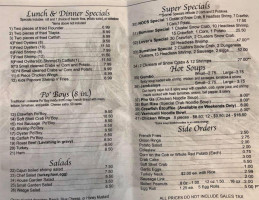 New Orlean's Cajun Seafood menu