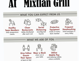 Mixtlan Grill Mexican menu