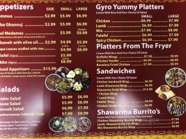 The Gyro Platter menu