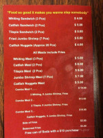 Seafood Palace menu