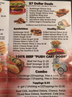 Hot Dog Central Burger Grill menu