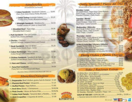 Havana Sandwich Cafe menu