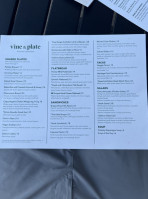 Vine Plate Wine Provisions menu