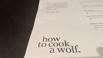 How To Cook A Wolf Madison Park food