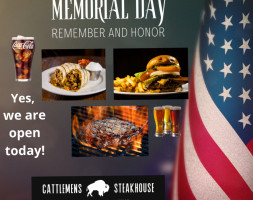 Cattlemens Steakhouse food