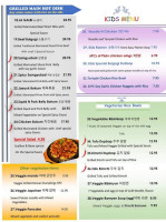 Koreander Fusion Cafe menu