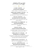 La Tienda Tapas 33 menu