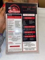 Just Beclaws menu