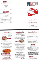 Mystic Lobster Roll menu