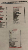 Stella's 467 Doughbox Roadhouse menu