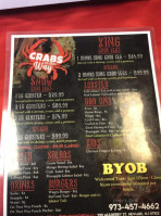 Crabs On Thee Way menu
