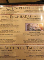 El Azteca menu