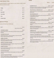 Our Deli Cafe menu