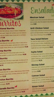 Rio Bravo menu