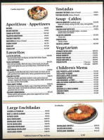 Rio Bravo menu