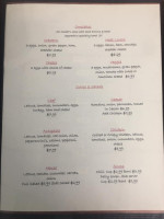 Country Red Hen menu