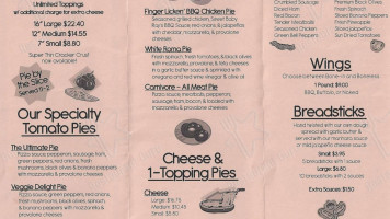 Tomato Pie Pizza Joint menu