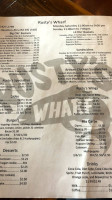 Rusty's Wharf menu