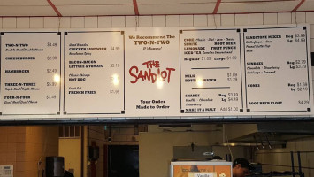 The Sandlot menu