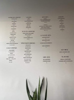 Black Swan Espresso menu