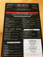 Tony Boy's Sandwich House menu