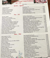 Coimbra Bar & Restaurant menu