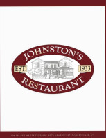 Johnston's Family Restaurant menu