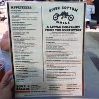 River Bottom Grill menu