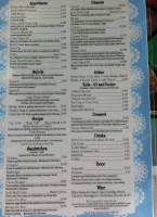 Millie's menu