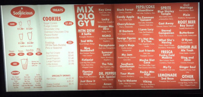 Sodalicious menu