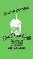 One Drop Cafe food