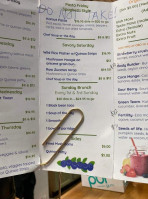 Blueberry Cafe' Juice Vegan Grille menu