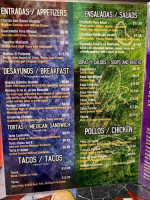 Puebla De Noche menu