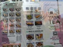 Yaya Tea Newark menu