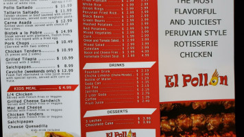 El Pollon Ii menu