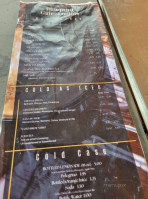 Blueprint Cafe Lounge menu