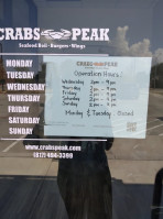 Crabs Peak outside