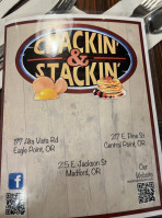 Crackin’ Stackin’ menu