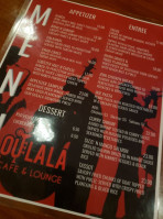 Oulala Café And Lounge menu