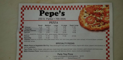 Pepe's Pizza food