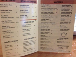 Marbella Seafood Lounge menu