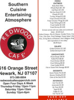 The Redwood Cafe Supper Club menu