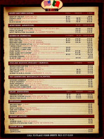 Bloomfield Avenue Barbecue menu