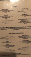 Piano Steak House menu