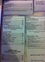 Grubsteakers menu