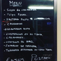 Club Espana menu