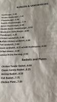 Miller's Tavern menu