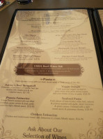 Barney Prine's Steakhouse Saloon menu