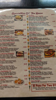 El Paso Mexican menu