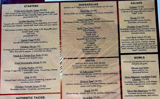 Baja Tequila Taqueria menu